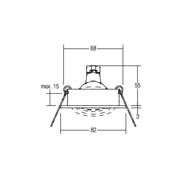 BRUMBERG Einbaustrahler GX5,3 / max. 50 W, rund, schwenkbar, titan matt, IP20 BRUMBERG Einbaustrahler GX5,3 / max. 50 W, rund, schwenkbar, titan matt, IP20